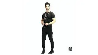 Black Cargo Jogger Pants