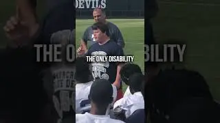 Amazing speech. The only disability in life is a bad attitude.