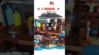 Harbormaster's Office Part 6 #lego #bricklink #stopmotion #910040 #legobuild