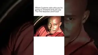 When Customs Questions Your Thailand Trip! 😂 | Funny Travel Meme