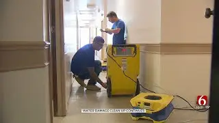 Crews Work On Restoring Water-Damaged Buildings Following Storms