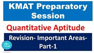 KMAT 2023|Preparatory Videos| Quantitative Aptitude| MBACloud