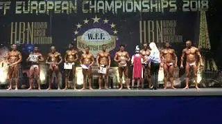 Medal Presentation  - Men Performance - WFF European Championship 2018