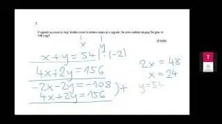 Linearna funkcija (poklicna matura MAT)