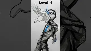 Drawing Agent Smith stickman in different level 1-7 #drawing #art #stickman #howtodraw #tutorial