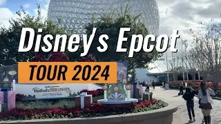[4K HDR] World Disney Epcot Tour 2024