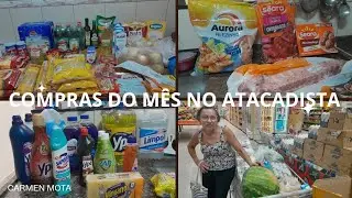 COMPRAS DO MES NO ATACADISTA  GASTANDO SEMPRE MAIS, TODOS OS MESES 