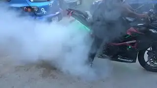 Ninja 400 Tire Change