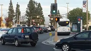 Romona Blvd and Downing Ave Railroad Crossing Baldwin Park CA near Baldwin Park (Metrolink) Station