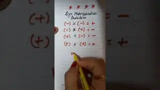 maths # sign multiplication problem #shortsvideo #knowledge