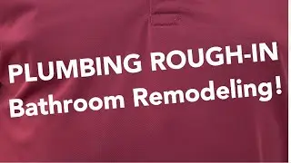 Plumbing Rough-In - Bathroom Renovation #bathroomreconstruction #bathroom #bathroomremodeling #home