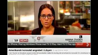 Indslag om hvordan det Amerikanske Konsulent blev angrebet i Libyen grundet Muhammad-film (2012)