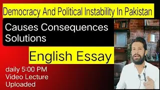 English Essay | Democracy and Political instability in Pakistan