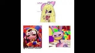 MUAHAHAHAAHA (3D version!) #tadc #jax #pomni #tadoc #lina #oc #shorts