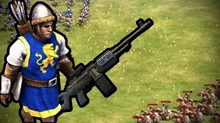 200 Machine Gun Longbowmen vs 2,000 Franks Paladins | AoE II: Definitive Edition
