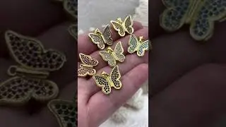 Bling By A - Gold Micro Pave CZ Butterfly