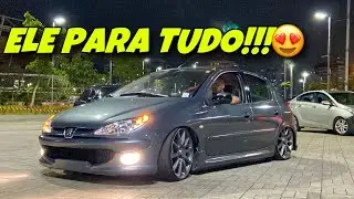 PEUGEOT 206 REBAIXADO COM RODAS ARO 18 DE MERCEDES!!! ABSURDO DE LINDO!😍🔥