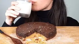 ASMR: Dairy and Gluten Free Choc Cheesecake ~ Small Bites, Slow Eating, Soft Sounds (No Talking)