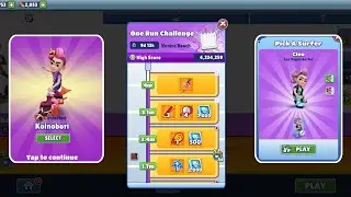 Subway Surfers One Run Challenge in Venice Beach - Complete to get KOINOBORI Board in Subway Surfers