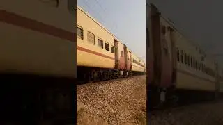 22970 Varanasi okha Express!! loco shed is vatva wap 4e (w.r loco shed zone) icf coach train