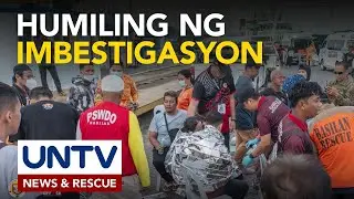 Survivors sa lumubog na MV Trisha Kerstin 3, humiling ng imbestigasyon