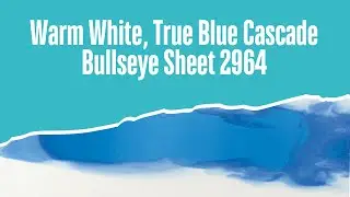 Warm White, True Blue Cascade Bullseye Sheet 2964