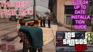 GTA 5 HOW TO INSTALL LOS SANTOS RED 2024 IS THIS THE BEST  FREE MOD ?