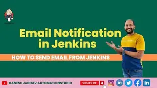 Email Notification in Jenkins || Ganesh Jadhav AutomationStudio