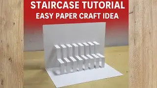 Create Stunning 3D Paper Stairs | paper architecture | kirigami art