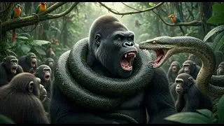 Epic Showdown: Giant Snake vs. Mighty Gorilla &ndash; Who Wins?