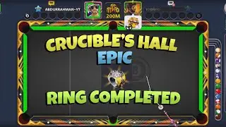Crucible's Hall Epic Ring Completed in 8 Ball Pool