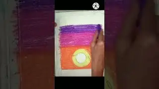 #Sunset 🌇 soft pastel drawing #Easydrawing #Shorts