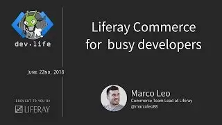 Liferay Commerce for busy developers
