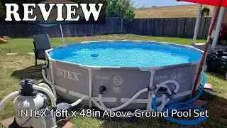 INTEX 18ft x 48in Above Ground Pool Set - Review 2025