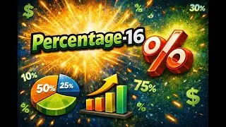 Percentage Basics class - 16 | Complete Concept for all competitive exam| Maths by VS