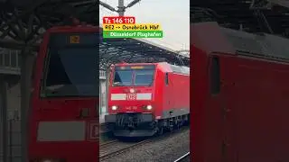 [ RE2 ] ➡️Osnabr&uuml;ck Hbf mit Tz 146 110 &bdquo;BR146&ldquo; bei der Ausfahrt aus dem Bahnhof D&uuml;sseldorf Flughafen
