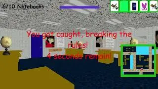 baldis exploring basics in many hallways and rooms (ALL WRONG ANSWERS)