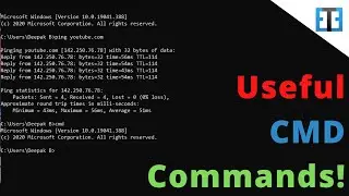 Useful CMD Commands to use your computer efficiently | Command Prompt
