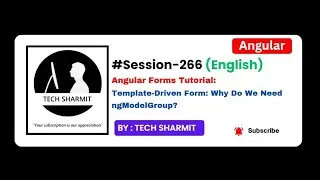 Template-Driven form - Why do we need ngModelGroup | Angular tutorial in English (Session-266)