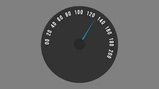 FLAT SPEEDOMETER Animation