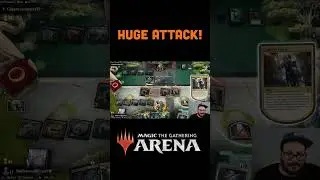 Huge attack & free spells! MTG Arena Standard #mtgarena Gameplay #shorts  #mtgshorts Streamer Event