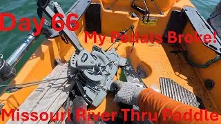 Day 66 Kayaking Down the Missouri River My Pedals Broke!