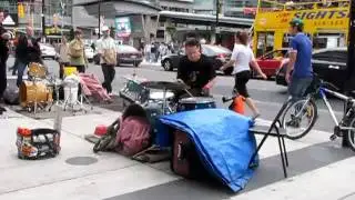 Fantastic Street Drummer in Toronto - Percussion at its street best! Drums at the TIFF