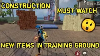 New training ground tricks freefire | new items in freefire | craft tool in freefire