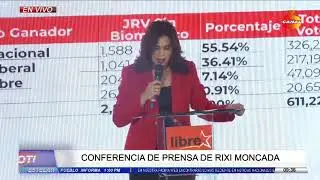 Conferencia de prensa Rixi Moncada