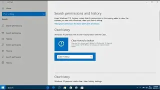 Как удалить историю поиска с устройств Windows 10