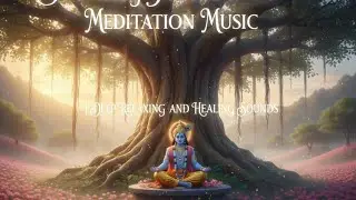 Soothing Flute Meditation: Krishna&rsquo;s Divine Valley | Deep Sleep & Relaxation #motivation #music 