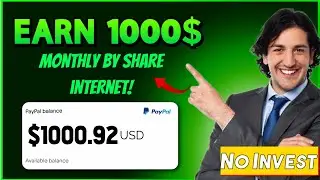 I Earn 1000$ Monthly by share Internet!! With Proof