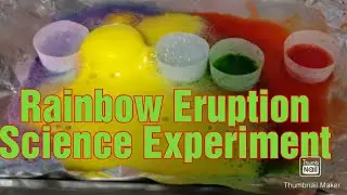 Rainbow Eruption Science Experiment