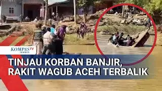 Rombongan Wagub Aceh Nyaris Celaka, Rakit Terbalik di Tengah Sungai